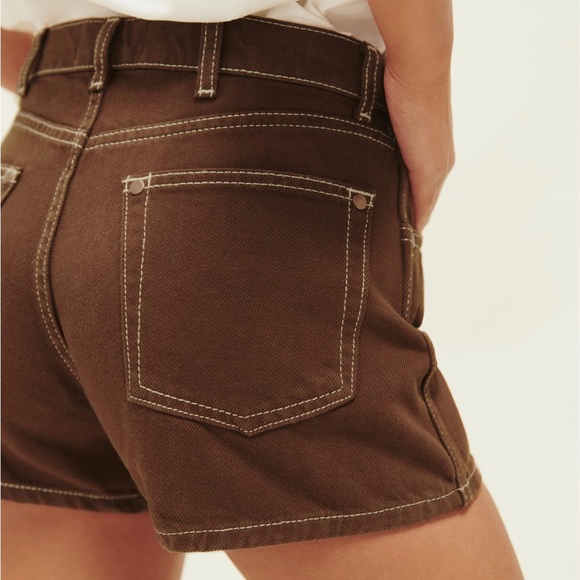 NWT Reformation Cowboy Jean Shorts - Picture 3 of 5